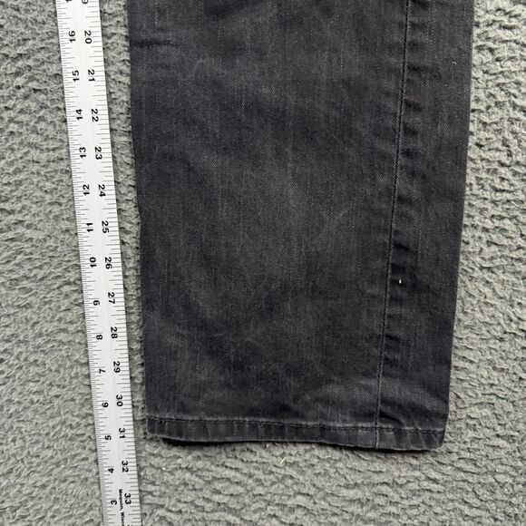 Levis 569 Jeans Mens 31x34 Black Loose Straight Fit Stretch Denim Pants Casual - Picture 14 of 16